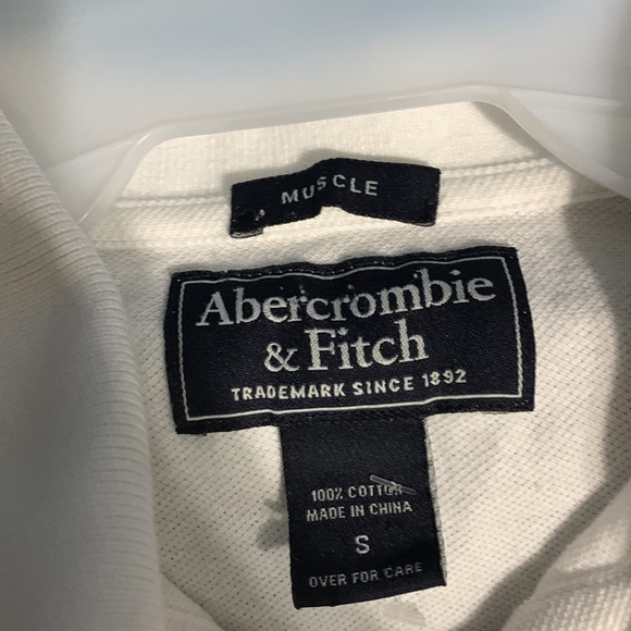 Abercrombie and Fitch Short Sleeve Muscle collared T shirt Small - Picture 5 of 6